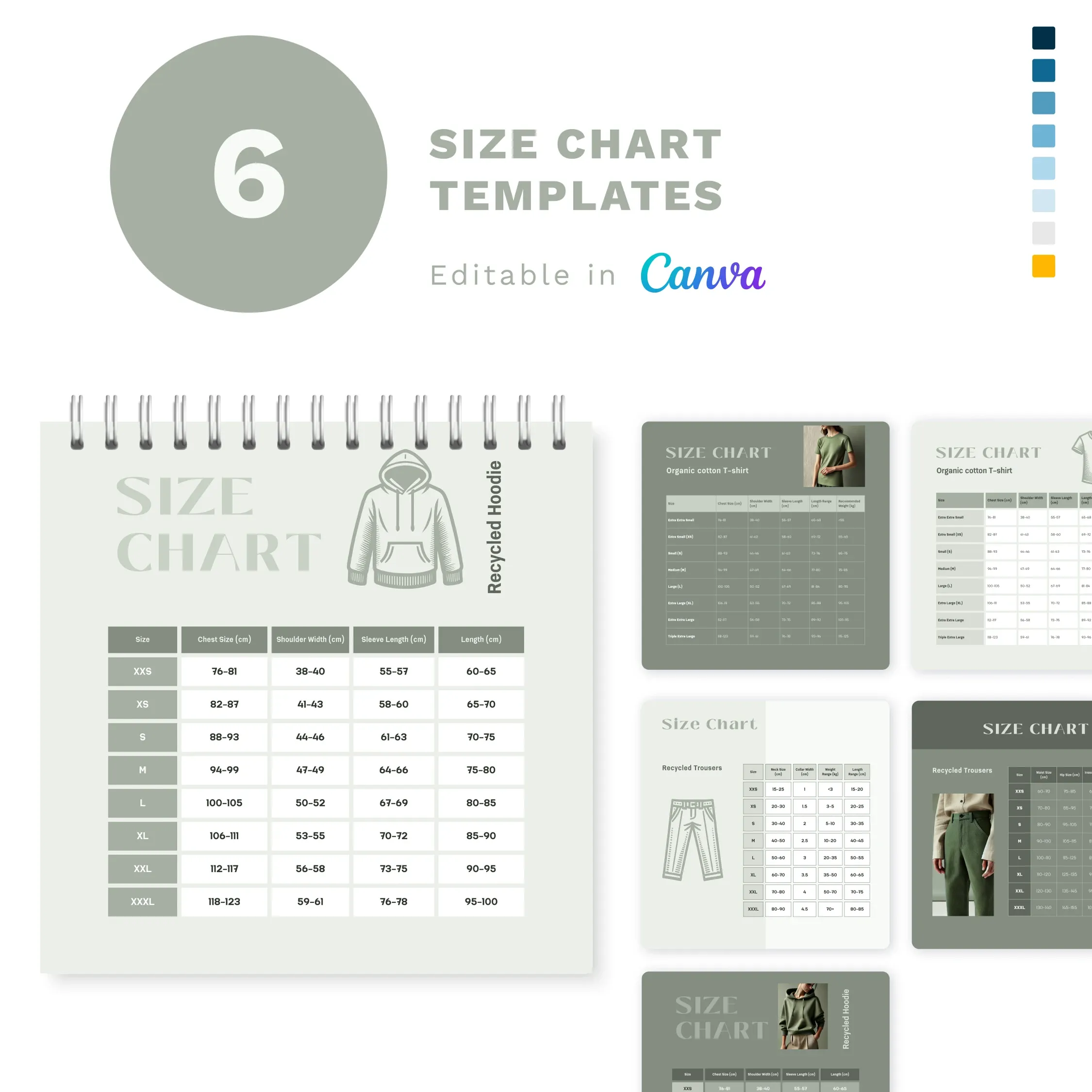 Size Chart Templates 